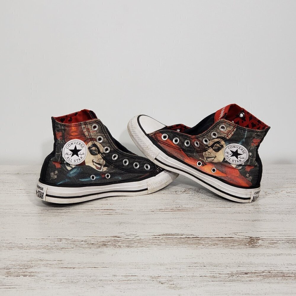 Converse All Star  Harley Quinn  High Top Sneakers  Women's 6   Men's 4